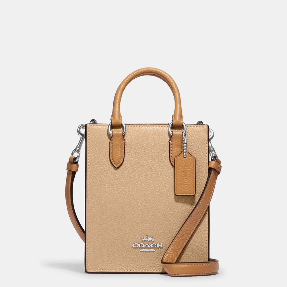 Coach Tan Mini Leather Bag